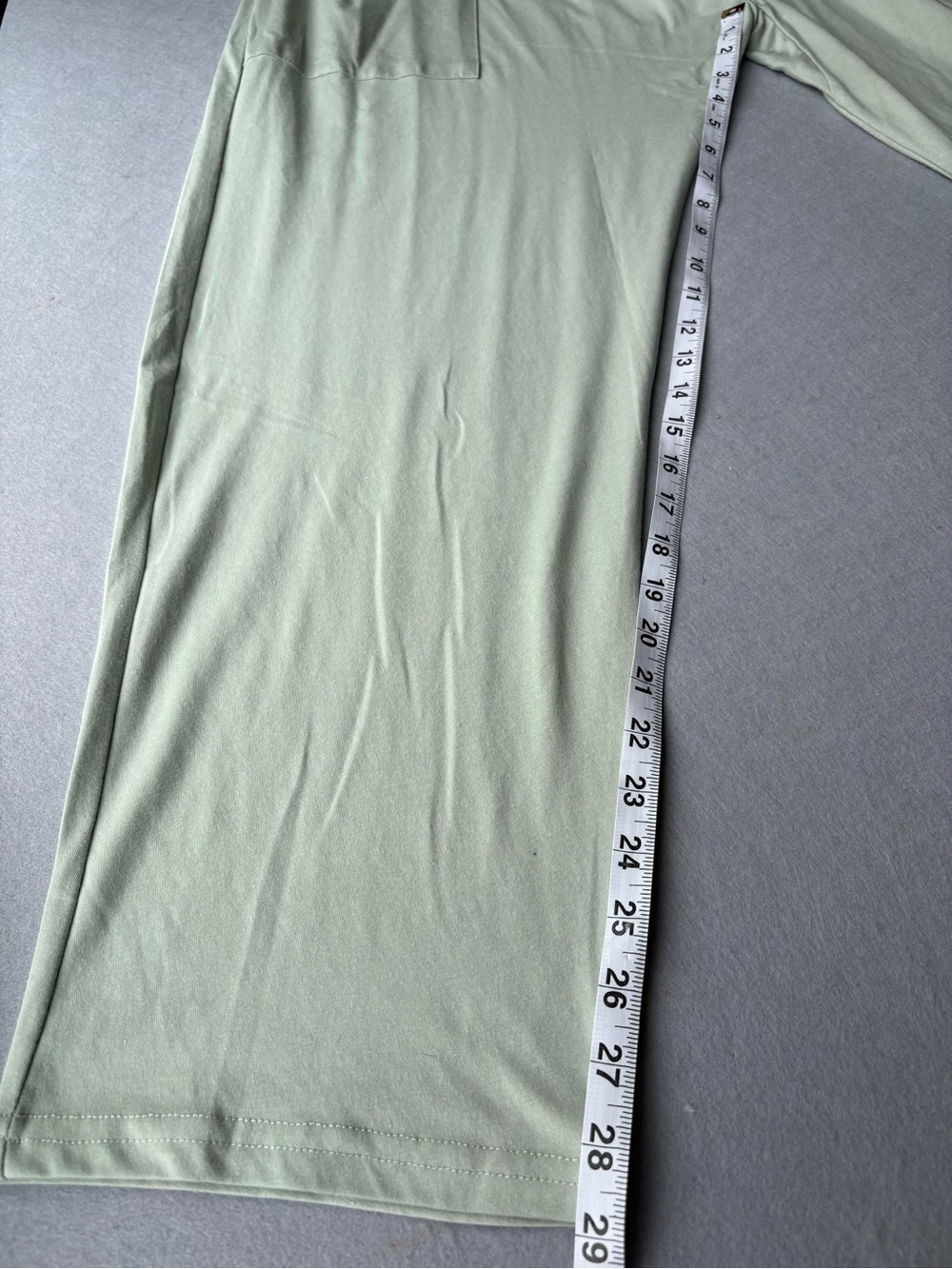 Light Sage Relaxed Overall Jumpsuit with Pockets sz L Relaxed Fit - Picture 5 of 9
